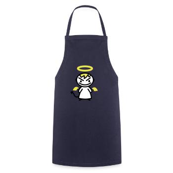 evil angel - Cooking Apron - navy - Front - AI Model Male 185 dark (185cm)