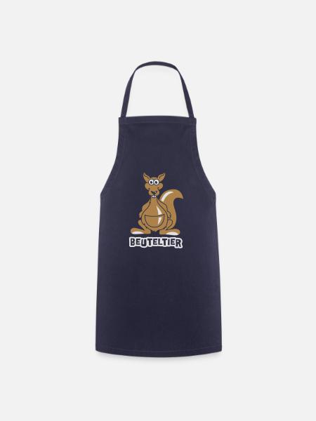 Känguru - Beuteltier - 2C - Kochschürze - Navy