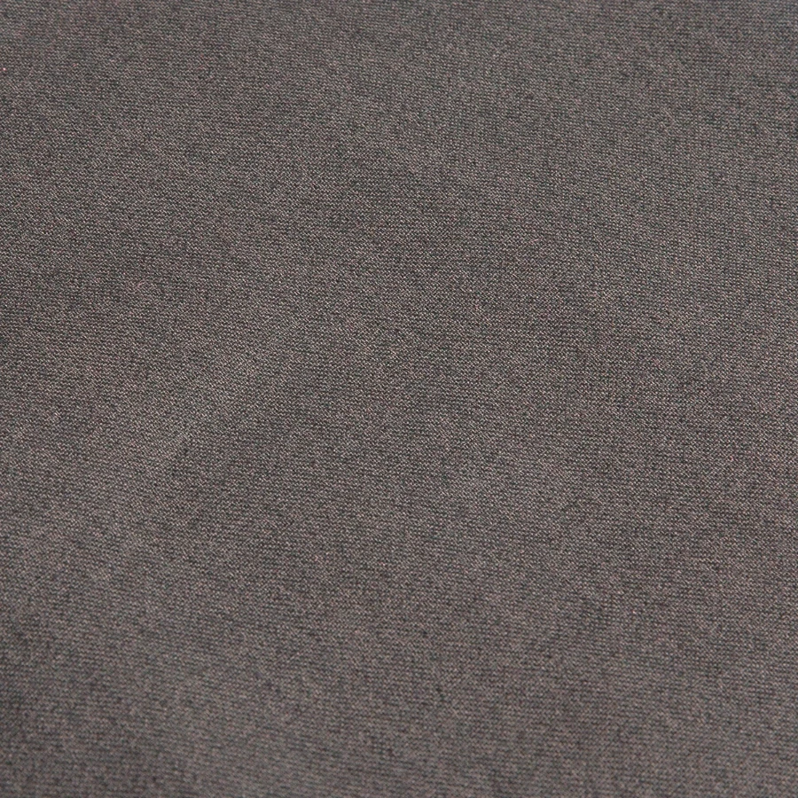 Hollow Peak badge on a cooking apron, grey, close-up