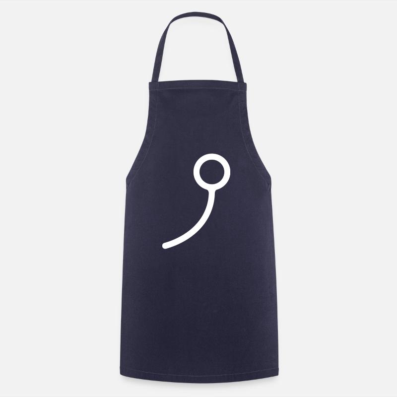 Aubier blanc - Tablier de cuisine - marine