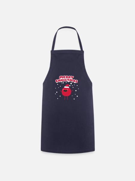 Funny Santa Claus - Merry Christmas - Cooking Apron - navy