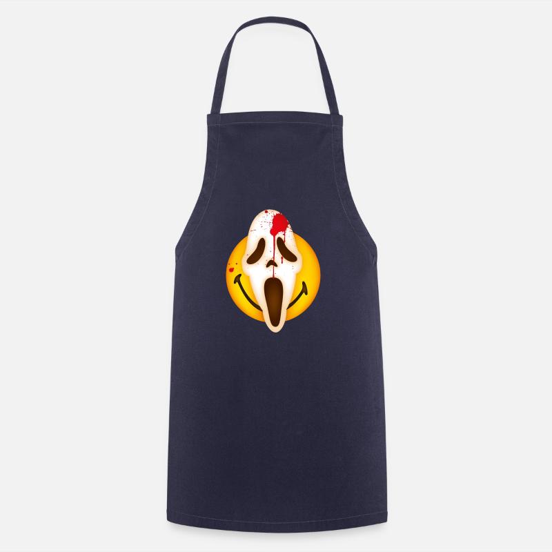 Smiley Scream Mask - Tablier de cuisine - marine