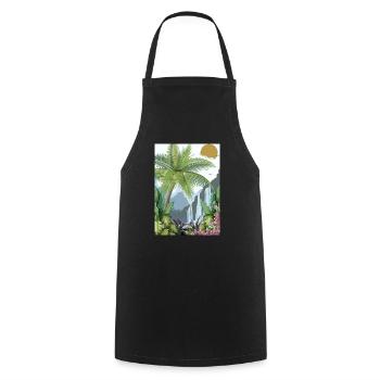 Hawaï - Tablier de cuisine - noir - Devant - AI Model Male 185 dark (185cm)