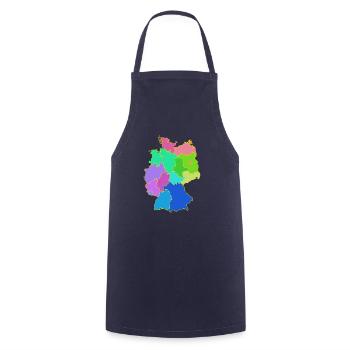 Bundesländer Deutschland Karte - Kochschürze - Navy - Vorne - AI Model Male 185 dark (185cm)
