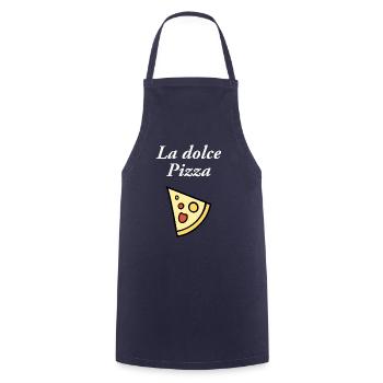 La Dolche Pizza - Kochschürze - Navy - Vorne - AI Model Male 185 dark (185cm)