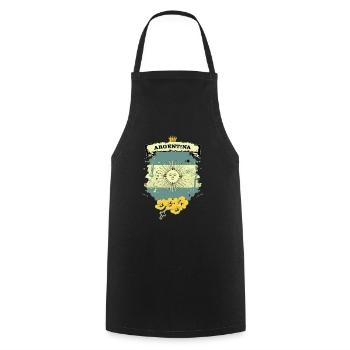 Argentine - Tablier de cuisine - noir - Devant - AI Model Male 185 dark (185cm)