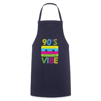Proverbes des années 1990 Idée cadeau des années 90 - Tablier de cuisine - marine - Devant - AI Model Male 185 dark (185cm)