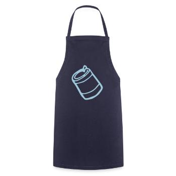 Dose, Medizin, Glas, Produkt - Kochschürze - Navy - Vorne - AI Model Male 185 dark (185cm)