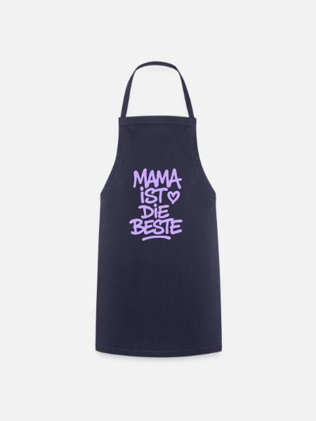 mama_ist_die_beste_flieder - Kochschürze - Navy