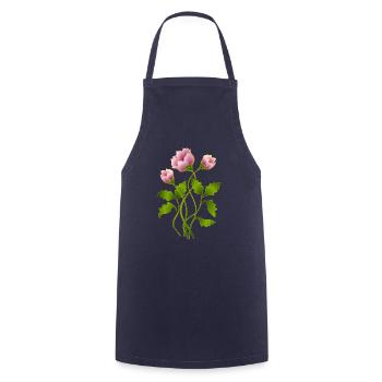 Fleur - Tablier de cuisine - marine - Devant - AI Model Male 185 dark (185cm)