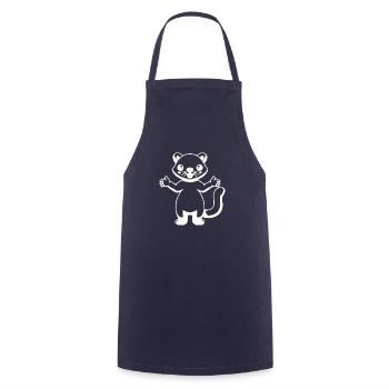 CHIEN CHAT ANIMAL DE COMPAGNIE - Tablier de cuisine - marine - Devant - AI Model Male 185 dark (185cm)