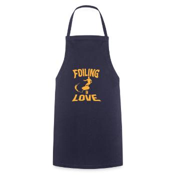 Love foil surf - Tablier de cuisine - marine - Devant - AI Model Male 185 dark (185cm)