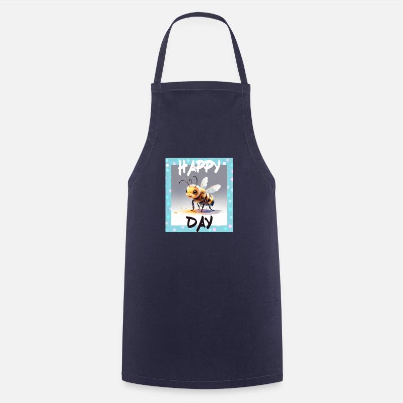 Joyeux anniversaire Jeu de mots - Tablier de cuisine - marine