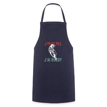 J'peux pas j'ai rugby - Tablier de cuisine - marine - Devant - AI Model Male 185 dark (185cm)