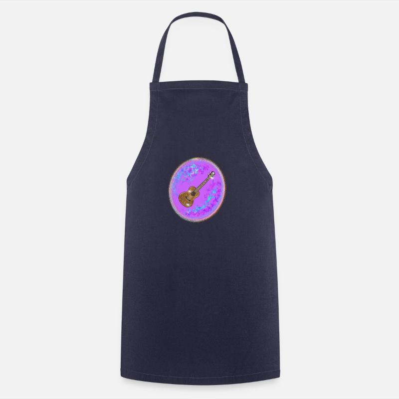 Ukulélé - Tablier de cuisine - marine