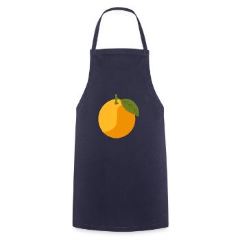 Orange - Cooking Apron - navy - Front - AI Model Male 185 dark (185cm)