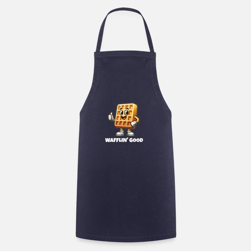 Wafflin' Good - Cooking Apron - navy