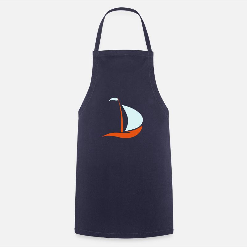 segelboot - Kochschürze - Navy
