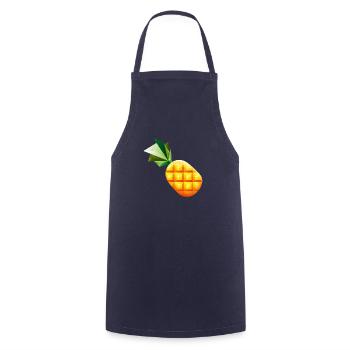 Smiley Pineapple - Tablier de cuisine - marine - Devant - AI Model Male 185 dark (185cm)