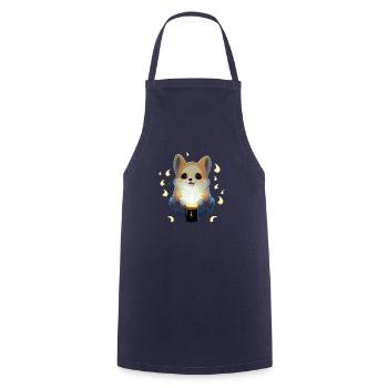 Corgi Fantôme - Tablier de cuisine - marine - Devant - AI Model Male 185 dark (185cm)