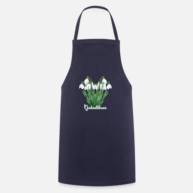 Perce-neige Galanthus - Tablier de cuisine - marine