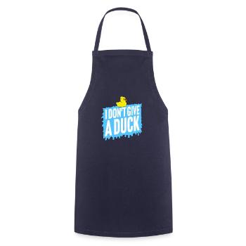 Lustig Ich gebe keine Ente Gummienten Sarkasmus - Kochschürze - Navy - Vorne - AI Model Male 185 dark (185cm)