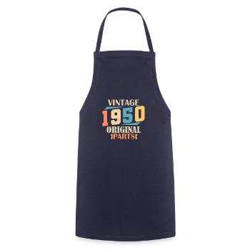 Mois 1950. Cadeau d'anniversaire 1950. 74 ans Birt - Tablier de cuisine - marine - Devant - AI Model Male 185 dark (185cm)