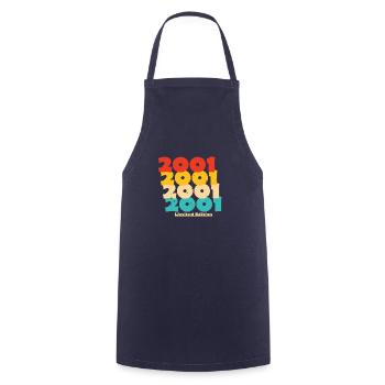 2001: Limited Edition - 23rd Anniversary - Cooking Apron - navy - Front - AI Model Male 185 dark (185cm)
