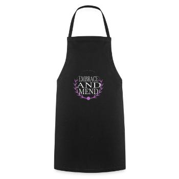 healing power holistic healing encouragement - Cooking Apron - black - Front - AI Model Male 185 dark (185cm)
