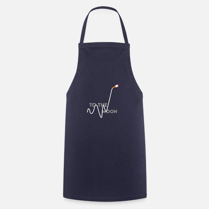 Vers la lune - Tablier de cuisine - marine