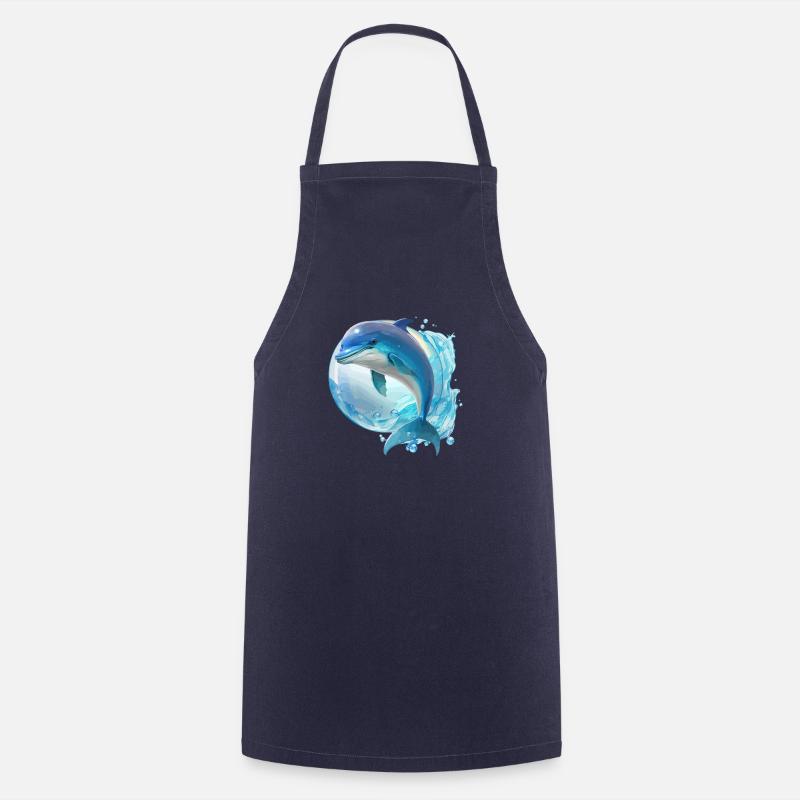 Der Delfin - Kochschürze - Navy