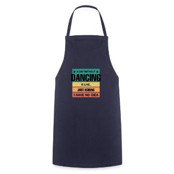 Dancing Dance Music - Cooking Apron - navy - Front - AI Model Male 185 dark (185cm)