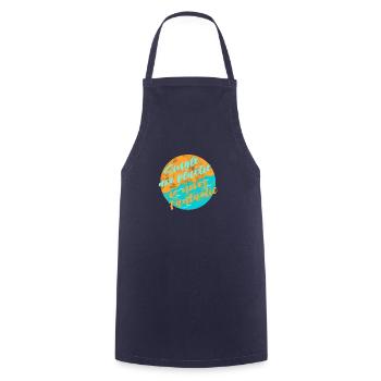 Évitez le plastique - Tablier de cuisine - marine - Devant - AI Model Male 185 dark (185cm)