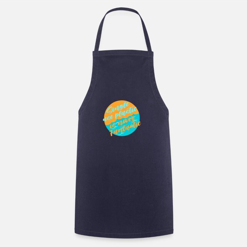 Évitez le plastique - Tablier de cuisine - marine