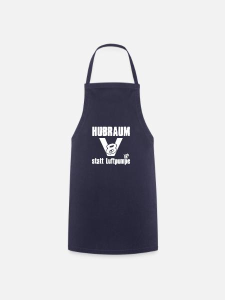 Hubraum V8 Motor statt Luftpumpe Turbolader - Kochschürze - Navy