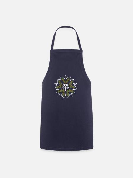 Ugly Christmas Flake - Cooking Apron - navy
