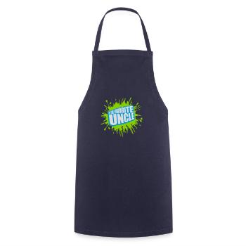 at The Favorite Uncle - Cooking Apron - navy - Front - AI Model Male 185 dark (185cm)