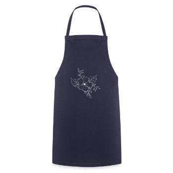 Florist Flower Plant Nature Gardener - Cooking Apron - navy - Front - AI Model Male 185 dark (185cm)
