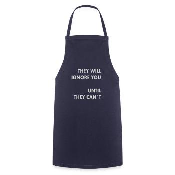 they will ignore - Cooking Apron - navy - Front - AI Model Male 185 dark (185cm)