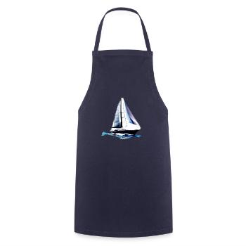 voilier voilier voilier voilier voilier voilier - Tablier de cuisine - marine - Devant - AI Model Male 185 dark (185cm)