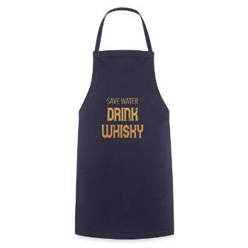 WHISKY - Tablier de cuisine - marine - Devant - AI Model Male 185 dark (185cm)
