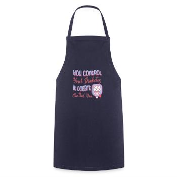 Soutien aux diabétiques - Tablier de cuisine - marine - Devant - AI Model Male 185 dark (185cm)