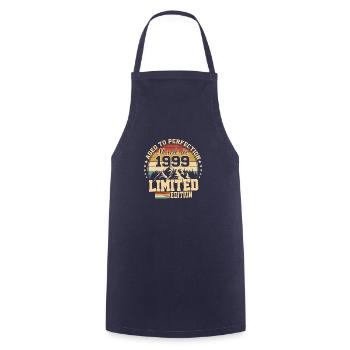 Made in 1999 - Aged with perfection - Cooking Apron - navy - Front - AI Model Male 185 dark (185cm)