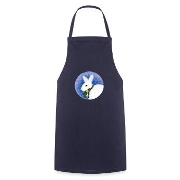 Winter Hase - Kochschürze - Navy - Vorne - AI Model Male 185 dark (185cm)