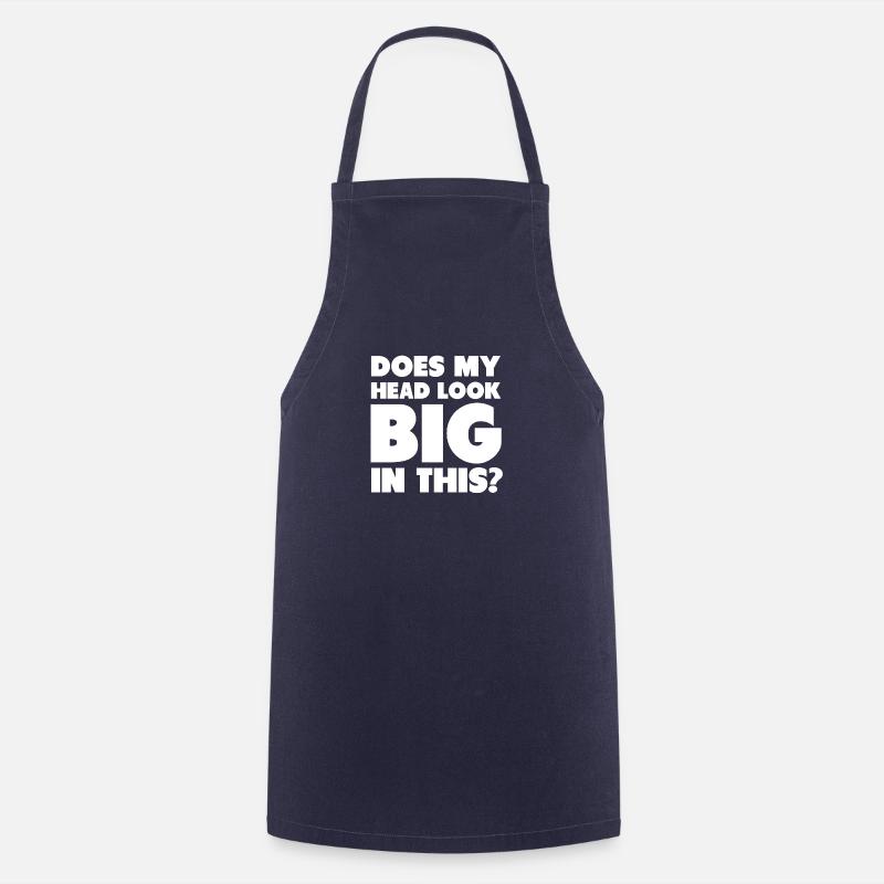 Spreadshirt BIG HEAD - Cooking Apron - navy