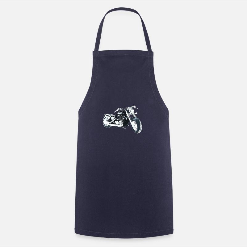 biker - Cooking Apron - navy