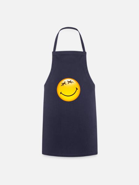 Smiley Glossy Happy - Kochschürze - Navy