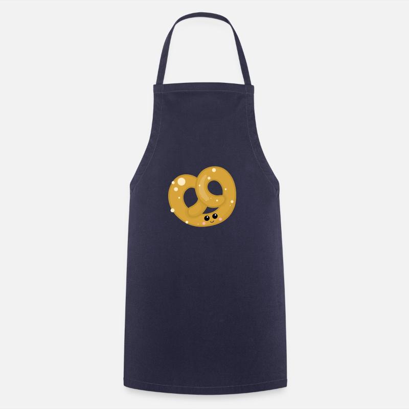 bretzel - Tablier de cuisine - marine