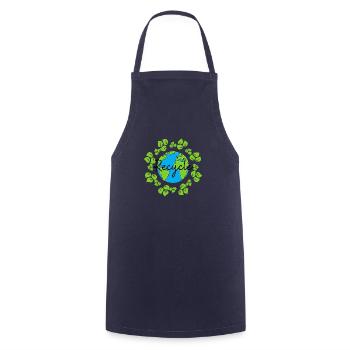 Recycling Environmental Protection Climate Change Environment - Cooking Apron - navy - Front - AI Model Male 185 dark (185cm)