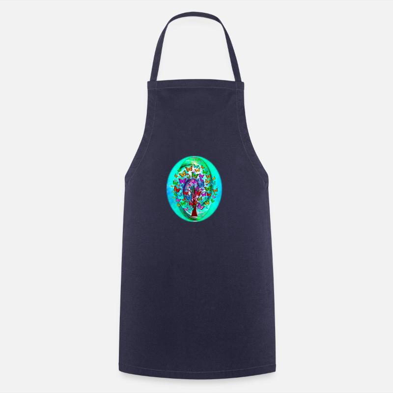 Spirale de printemps - Tablier de cuisine - marine